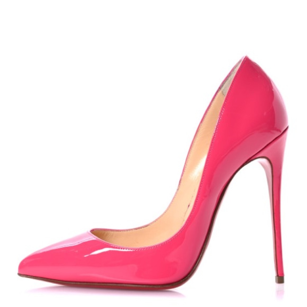 CHRISTIAN LOUBOUTIN So Kate 120MM Patent Pump in Hot Pink Size 37 - Picture 2 of 8